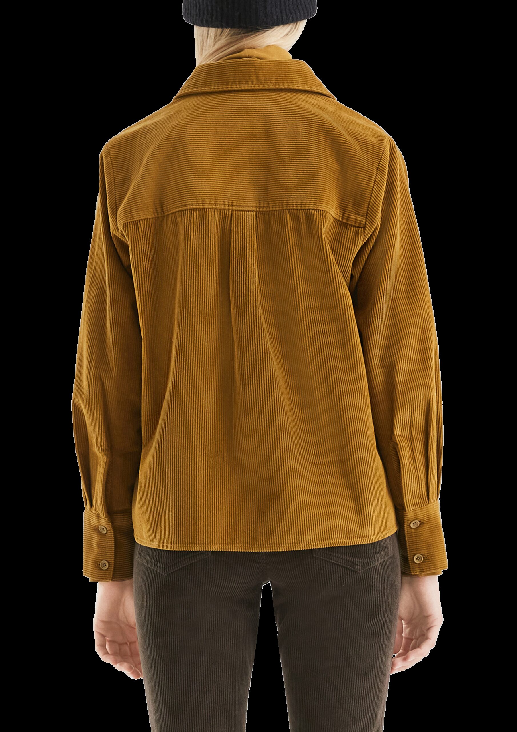 Cord-Overshirt mit Brusttaschen