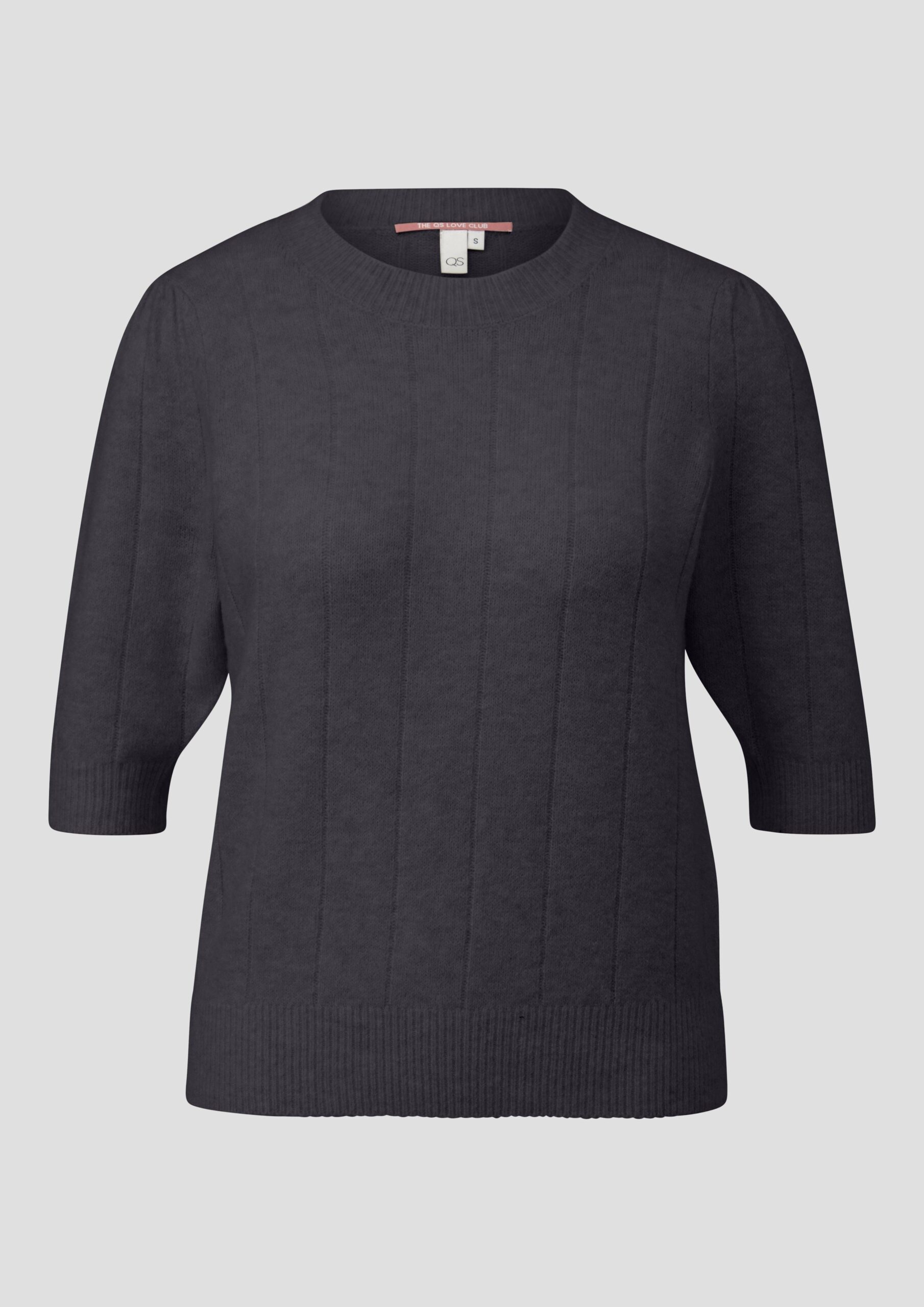 Weicher Kurzarm-Strickpullover