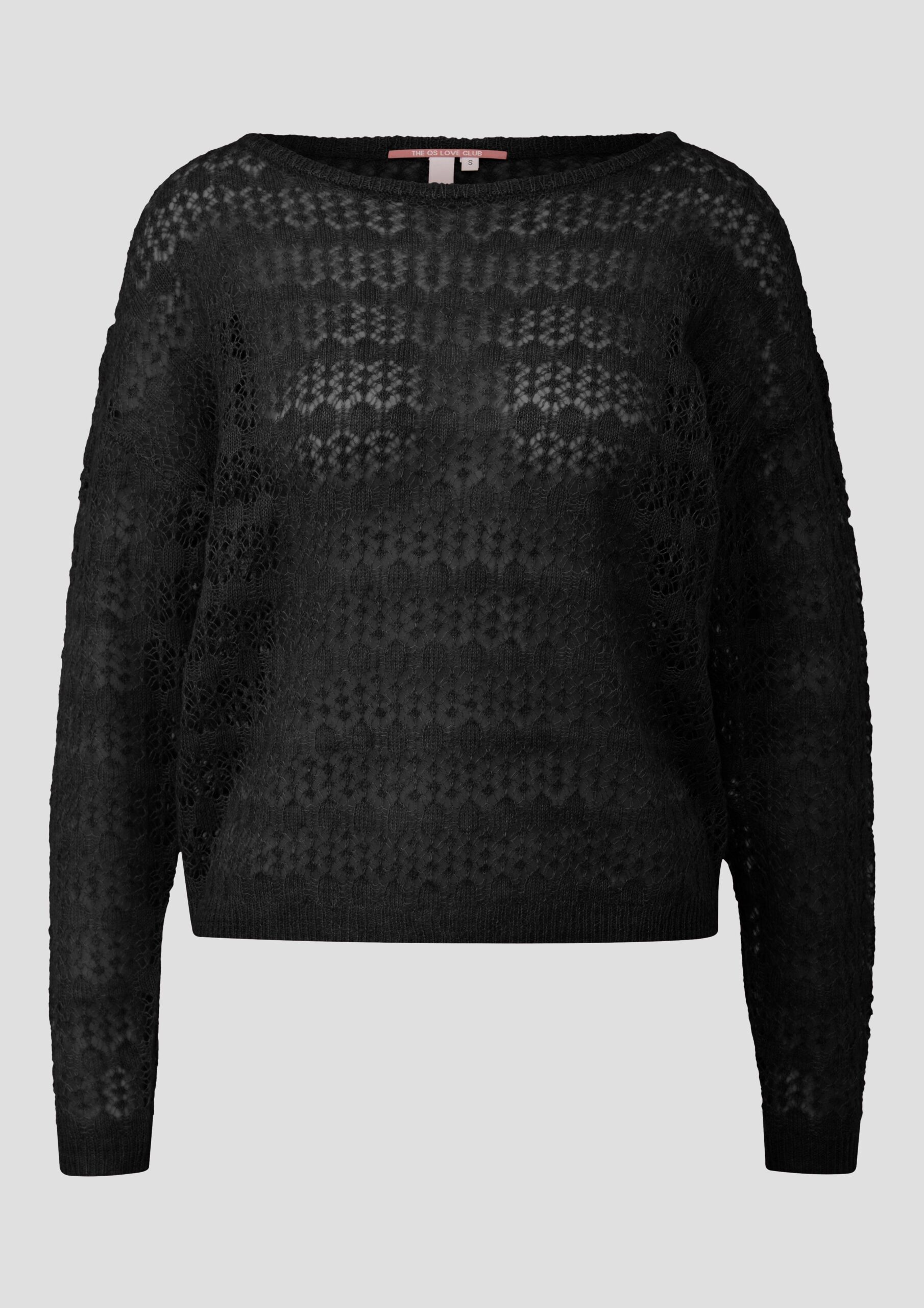 Zarter Pullover mit offenem Ajourmuster