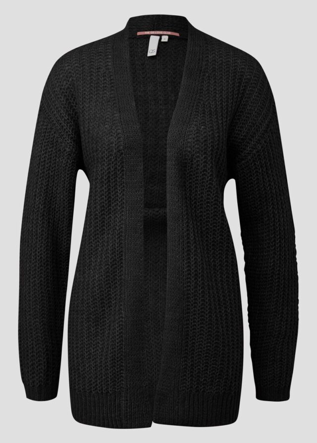 Locker gestrickte Jacke mit überschnittener Schulter