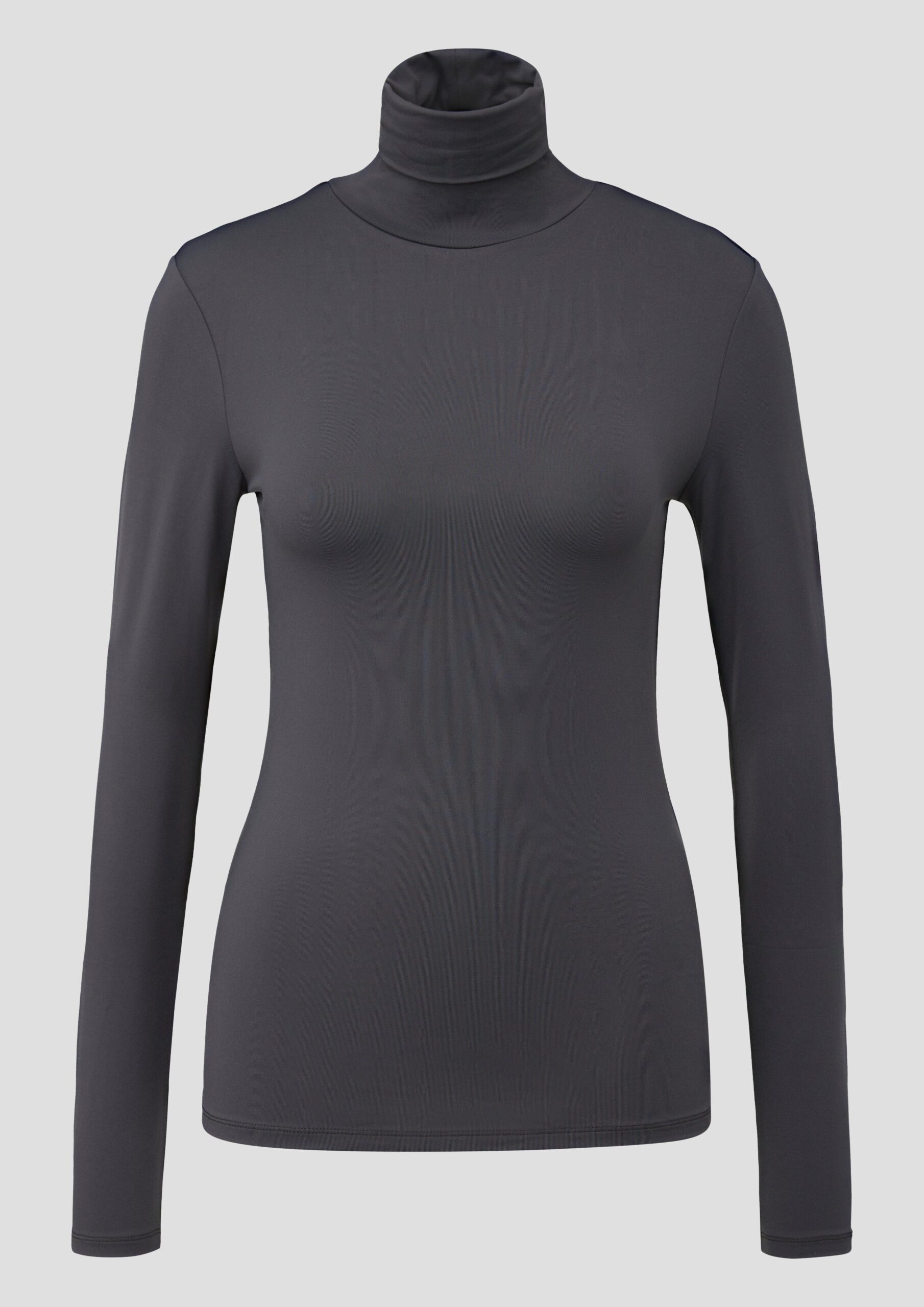 Schmales Langarmshirt mit Rollkragen