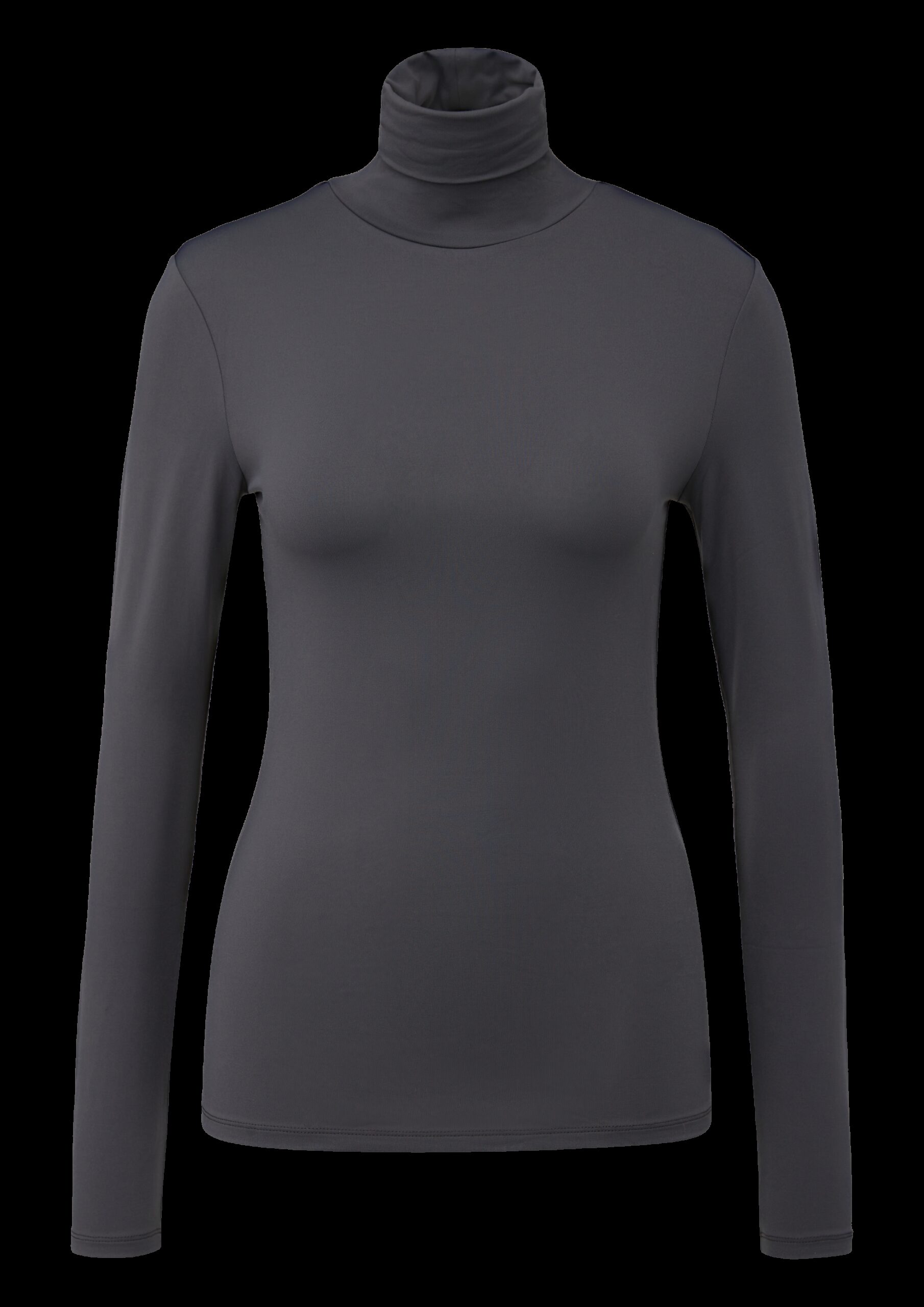 Schmales Langarmshirt mit Rollkragen