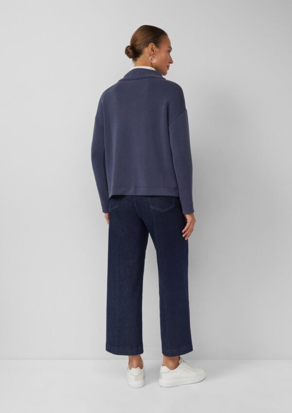 Langarm-Sweatshirt aus Modalmix im Relaxed Fit mit Stehkragen