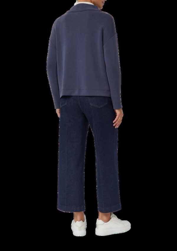 Langarm-Sweatshirt aus Modalmix im Relaxed Fit mit Stehkragen