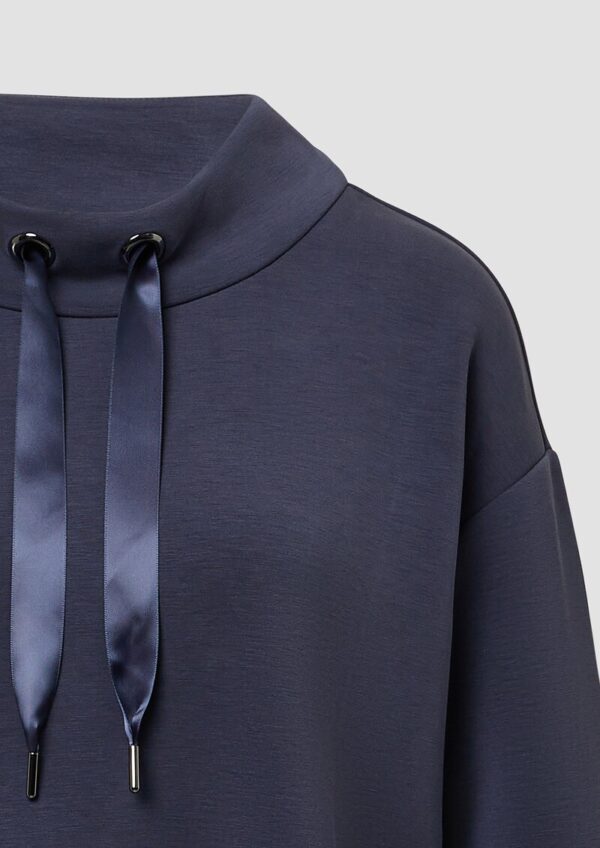 Langarm-Sweatshirt aus Modalmix im Relaxed Fit mit Stehkragen