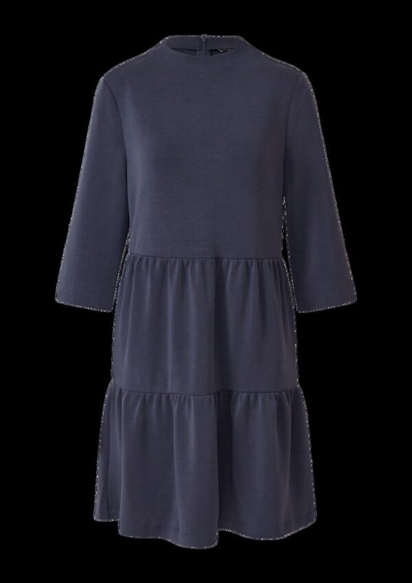 Kurzes Stufen-Kleid aus Scuba