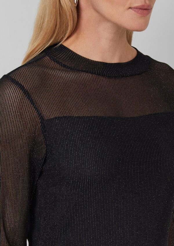 Transparentes Shirt mit gefüttertem Body