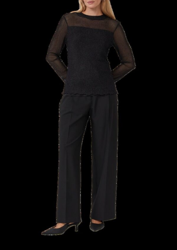 Transparentes Shirt mit gefüttertem Body