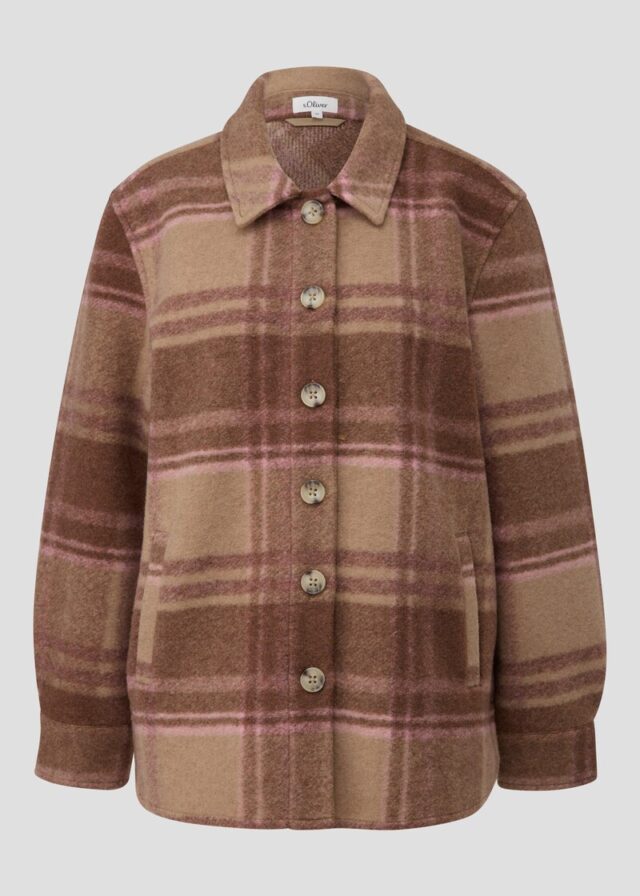 Overshirt aus Wollmix