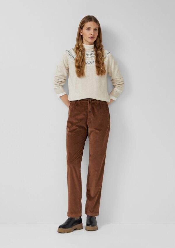 Feincordhose mit Elastikbund