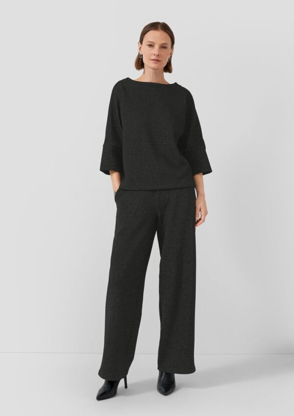 Jacquard-Hose mit Glitzergarn und Elastikbund