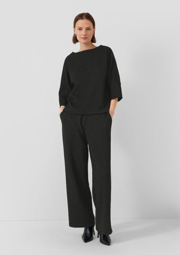 Jacquard-Hose mit Glitzergarn und Elastikbund