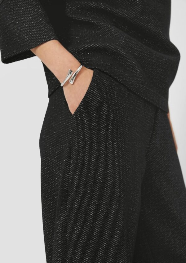 Jacquard-Hose mit Glitzergarn und Elastikbund