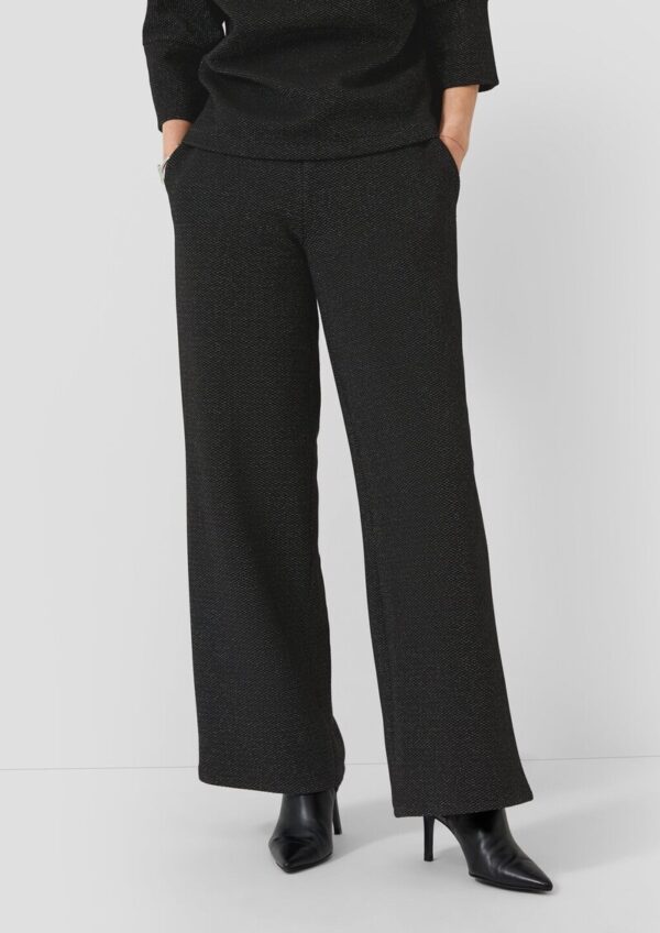 Jacquard-Hose mit Glitzergarn und Elastikbund