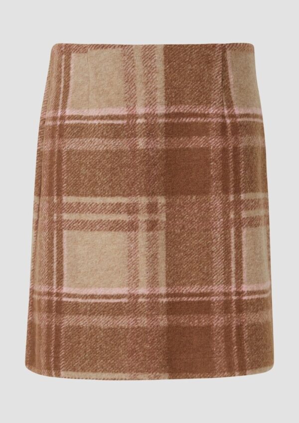 Kurzer Rock aus Wollmix