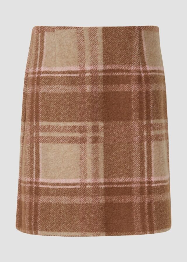 Kurzer Rock aus Wollmix