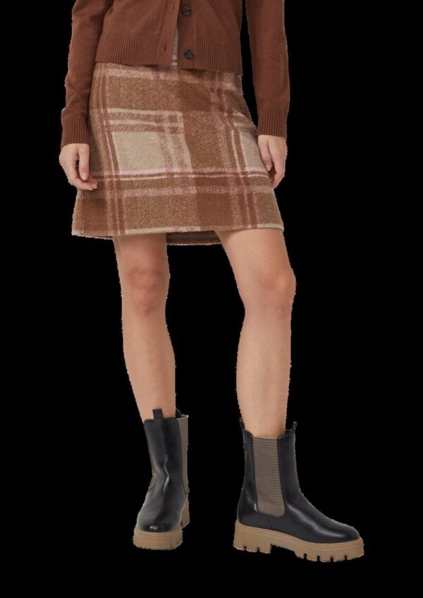 Kurzer Rock aus Wollmix