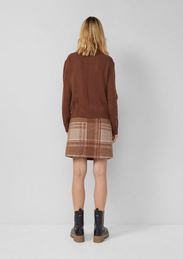 Kurzer Rock aus Wollmix