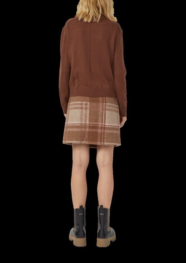 Kurzer Rock aus Wollmix