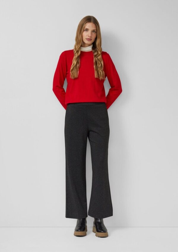 Culotte mit feinem Herringbonemuster