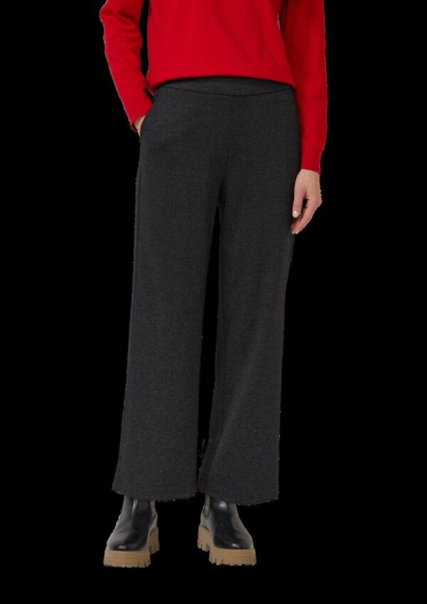 Culotte mit feinem Herringbonemuster