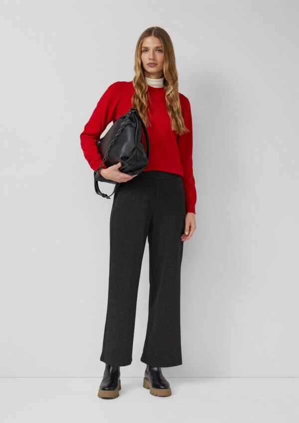 Culotte mit feinem Herringbonemuster