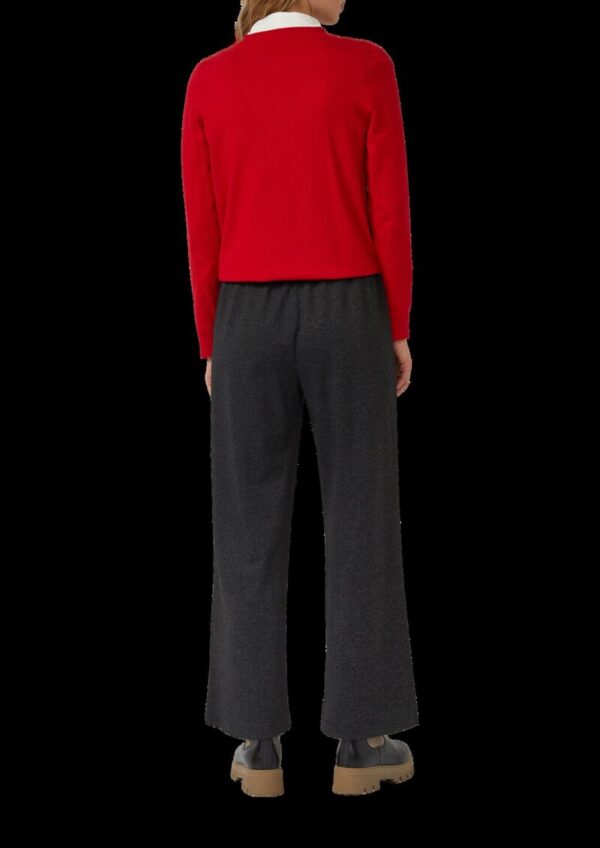 Culotte mit feinem Herringbonemuster