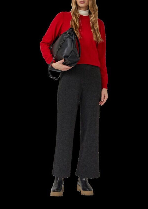 Culotte mit feinem Herringbonemuster