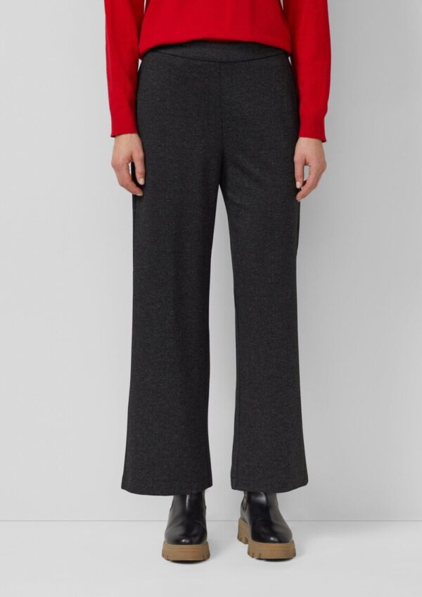 Culotte mit feinem Herringbonemuster