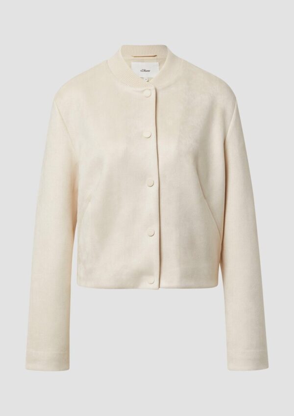 Blouson in Veloursleder-Optik