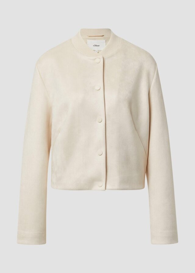 Blouson in Veloursleder-Optik