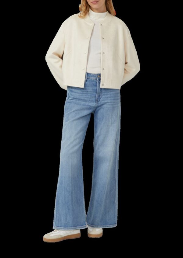 Blouson in Veloursleder-Optik