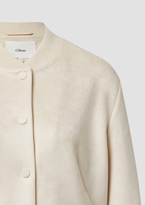 Blouson in Veloursleder-Optik