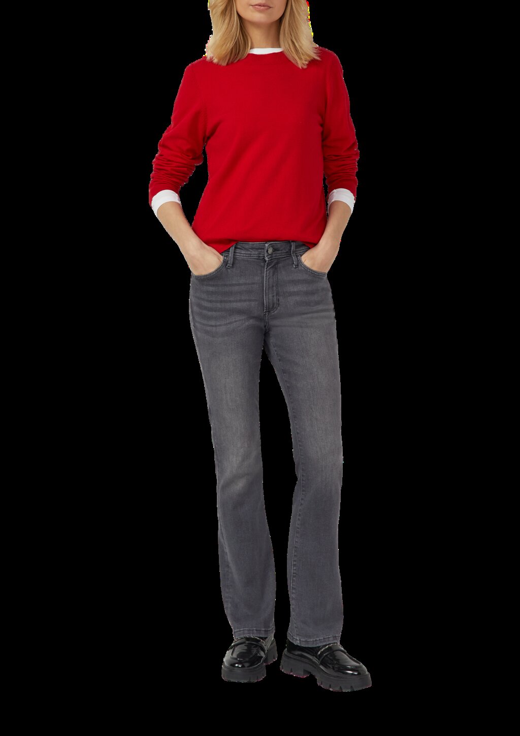 Jeans Beverly/Regular Fit/Mid Rise/Slim Bootcut Leg