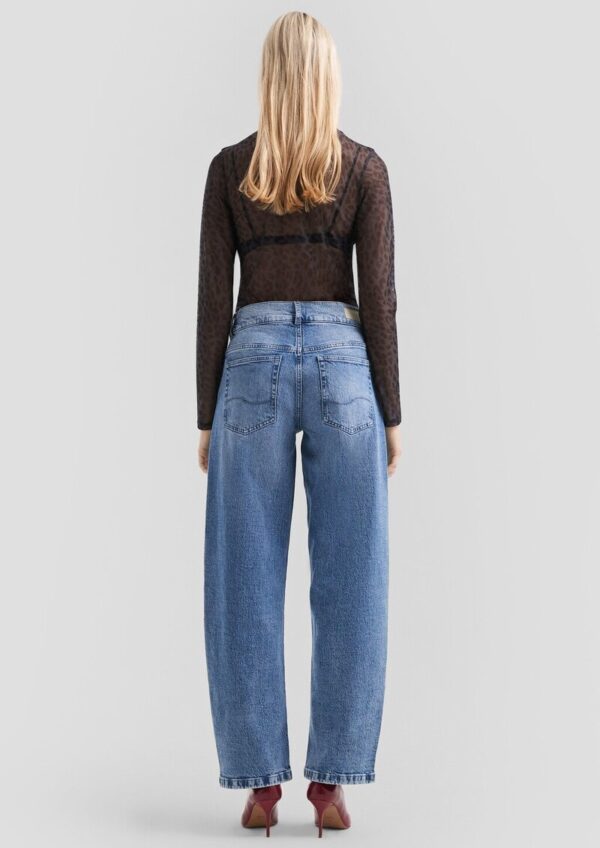 Transparentes Mesh-Shirt mit All-over-Print