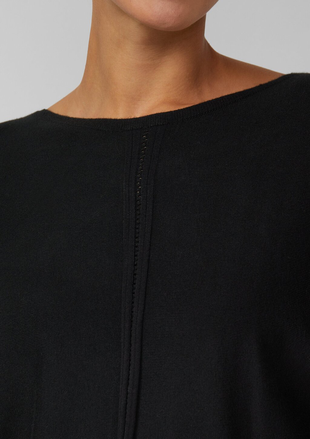 Feinstrick-Pullover im Relaxed Fit mit Ajour-Details