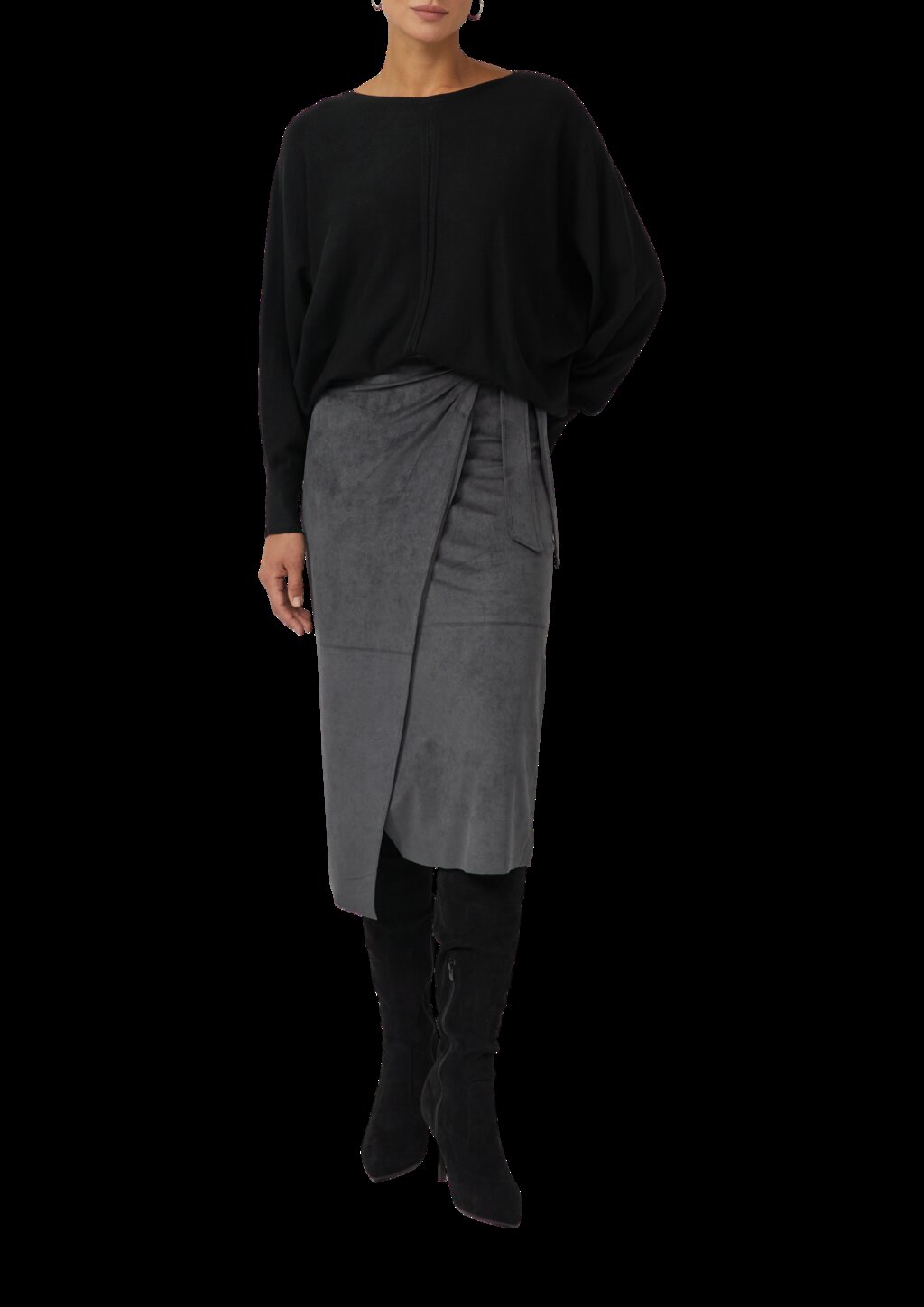 Feinstrick-Pullover im Relaxed Fit mit Ajour-Details