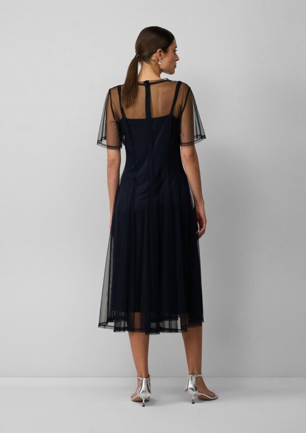 Midikleid aus Mesh mit Unterkleid