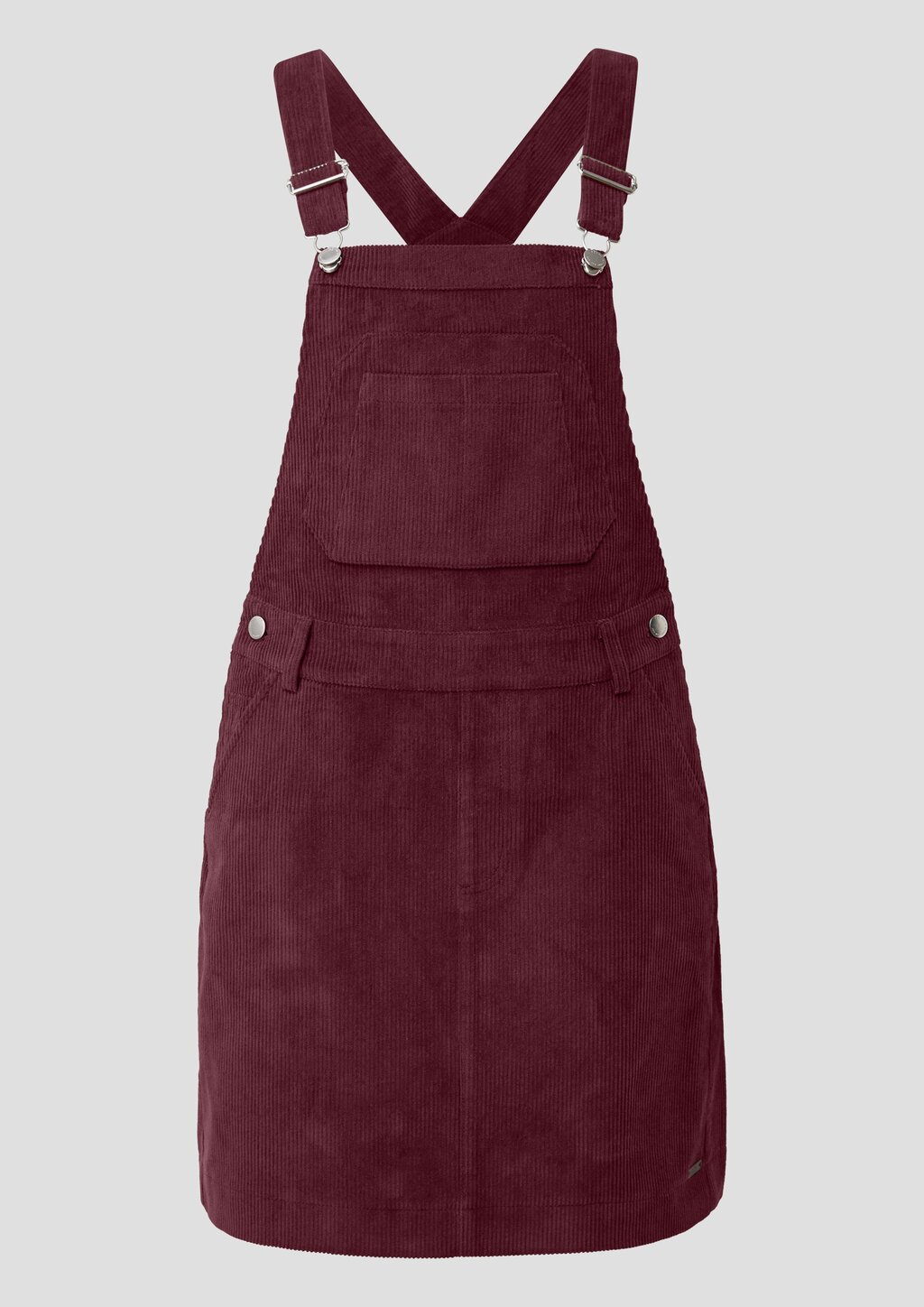 Mini-Latzkleid aus Cord