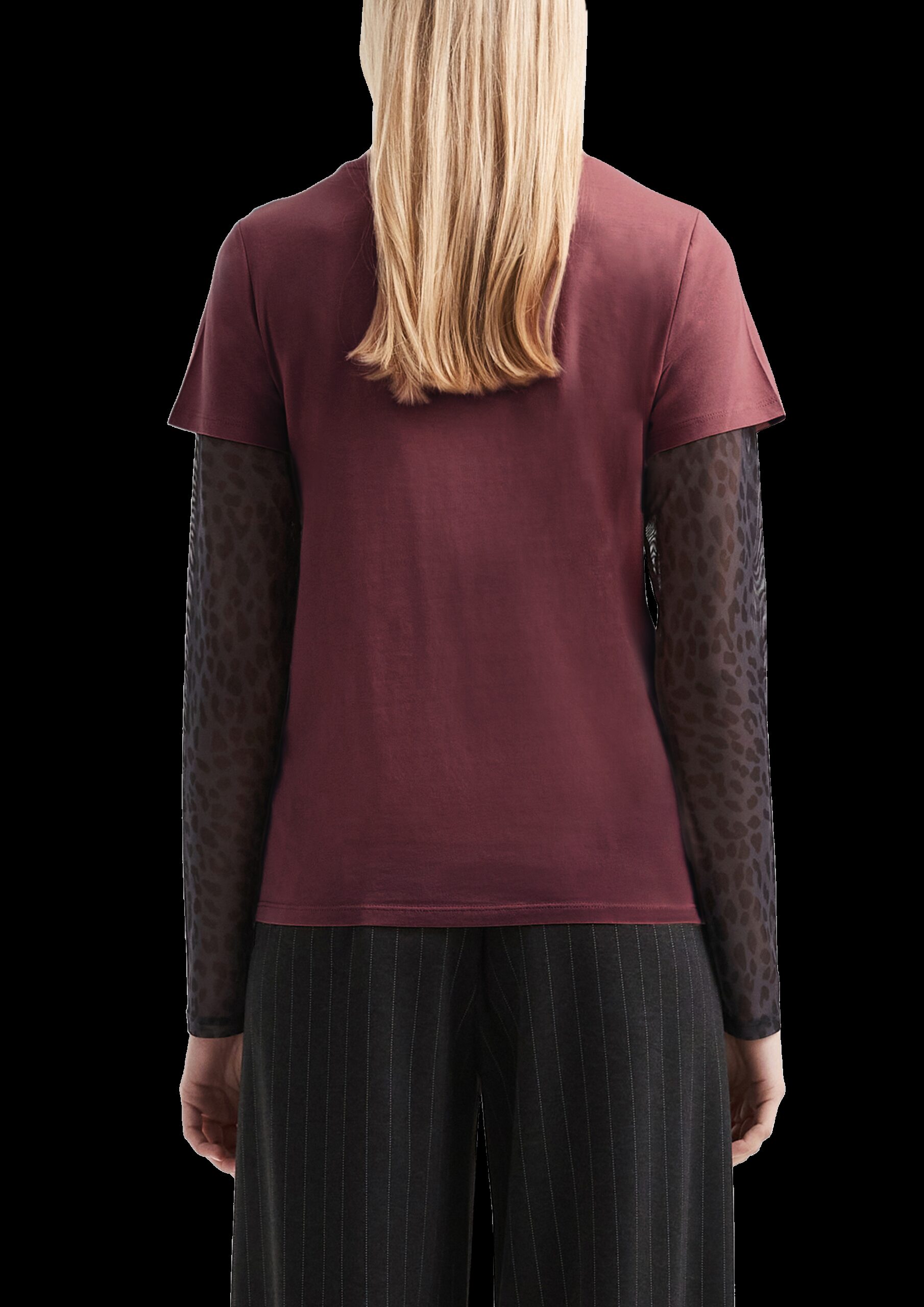 Baumwollshirt mit kleinem Frontprint