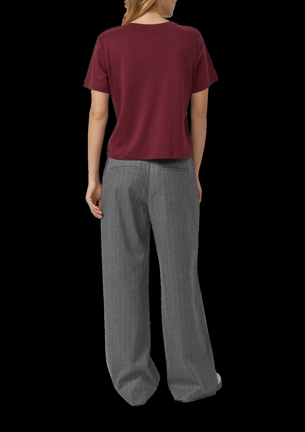 Verkürztes T-Shirt mit Glitzerstein-Details