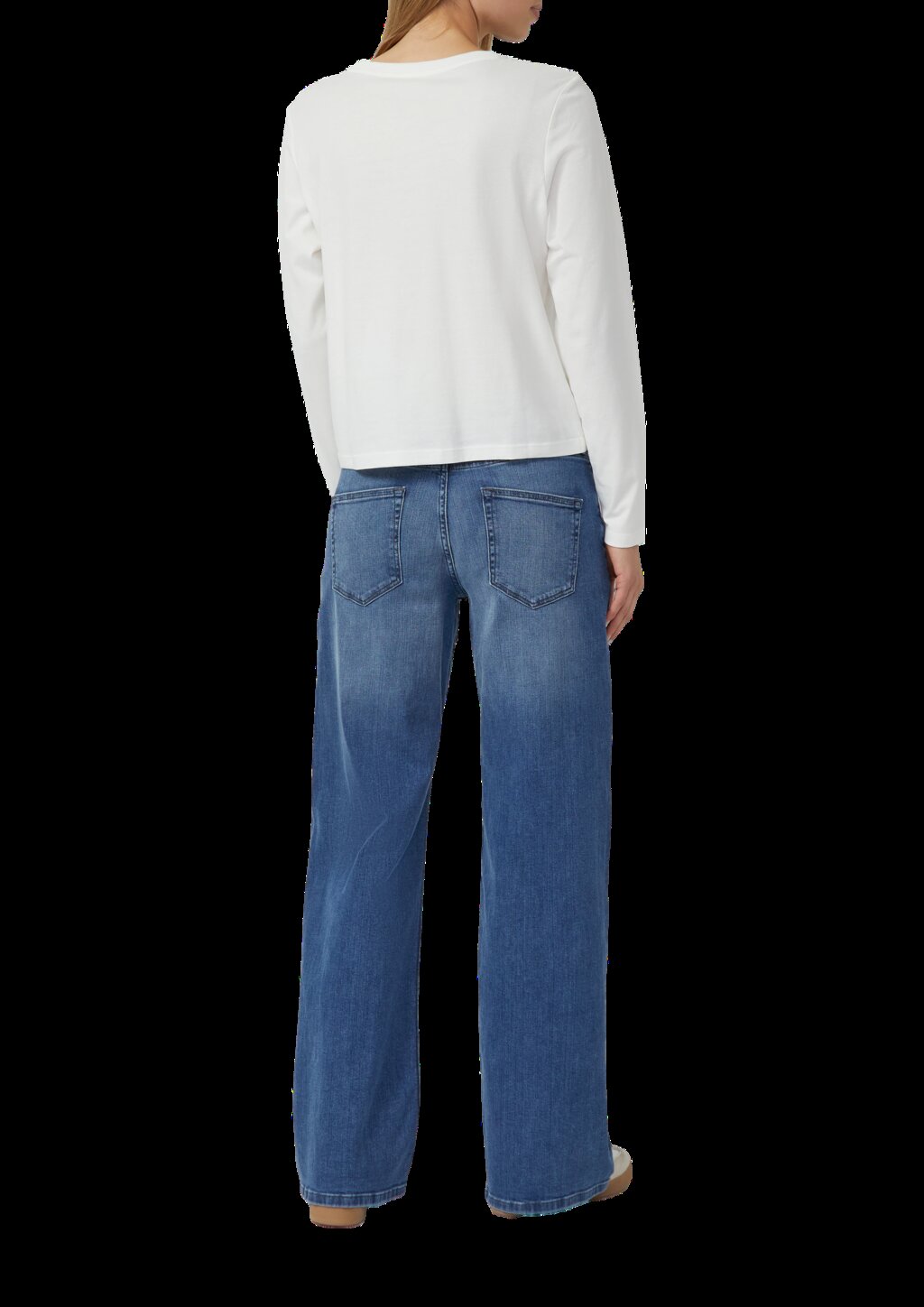 Weiches Langarmshirt mit Schmucksteinen