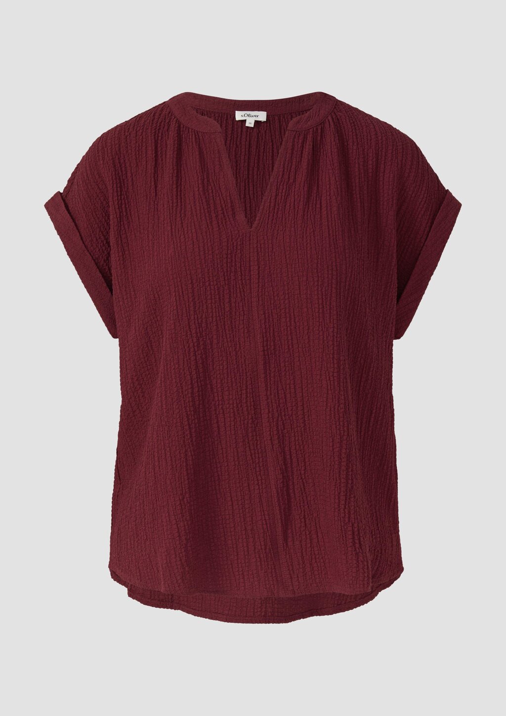 Strukturierte Bluse aus Viskosemix