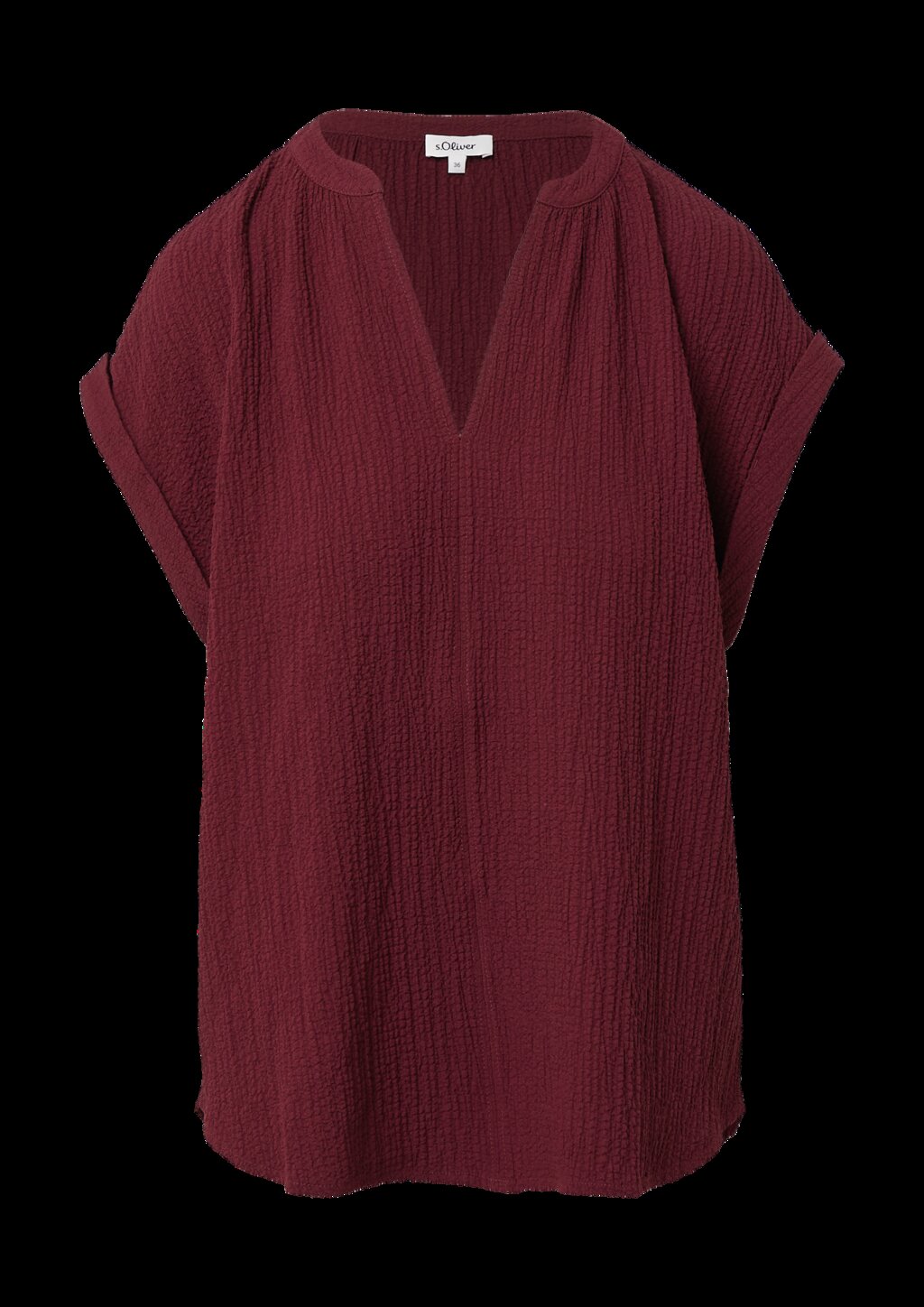 Strukturierte Bluse aus Viskosemix