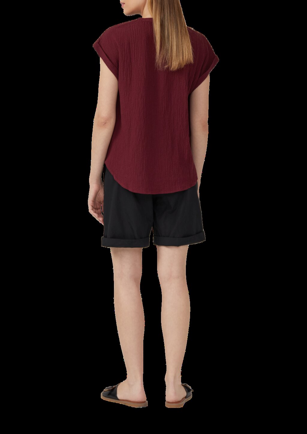 Strukturierte Bluse aus Viskosemix