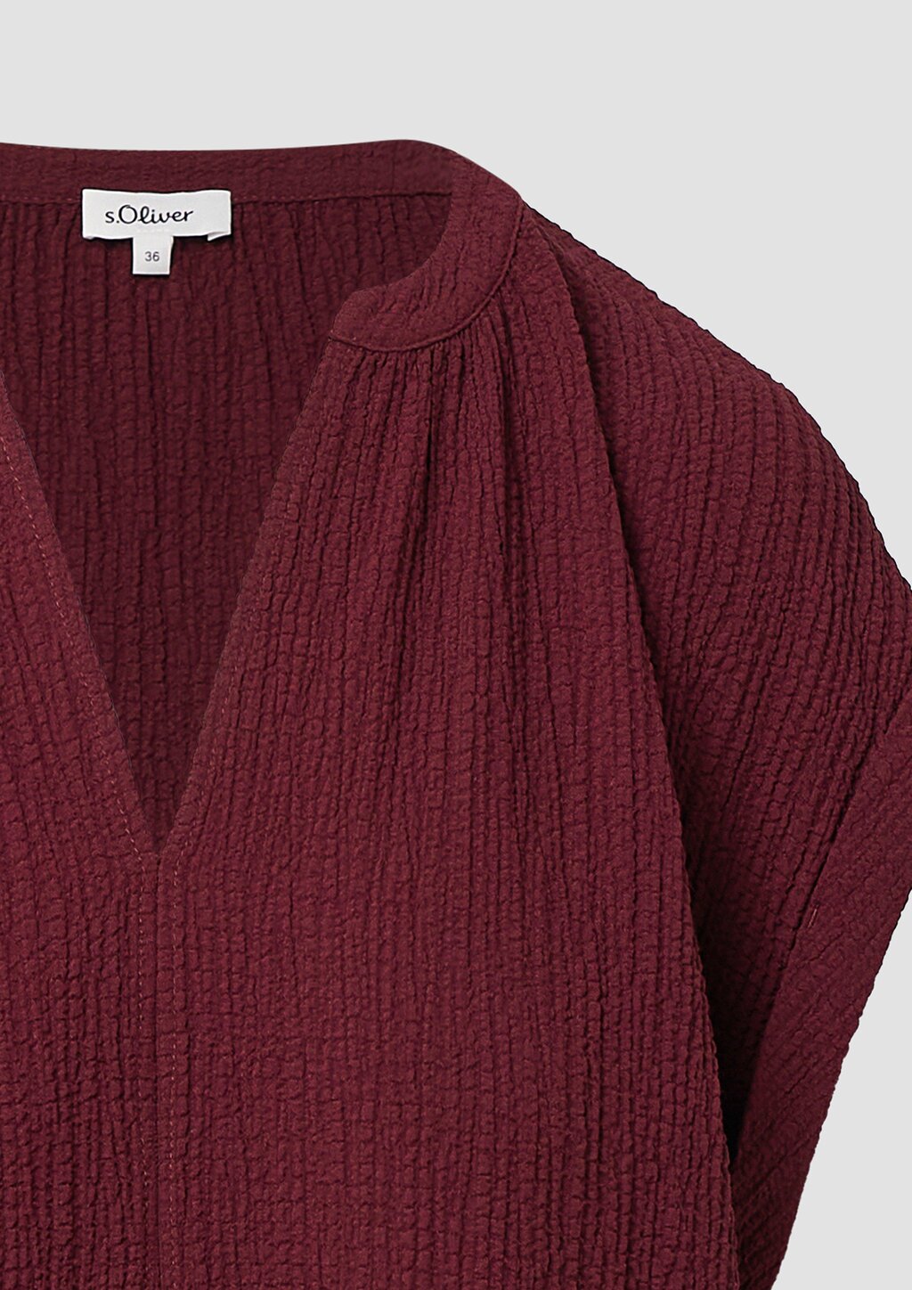 Strukturierte Bluse aus Viskosemix