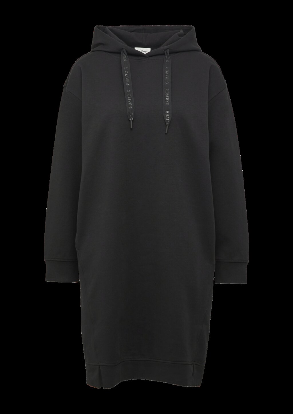 Sweatkleid mit seitlichen Eingrifftaschen und Kapuze