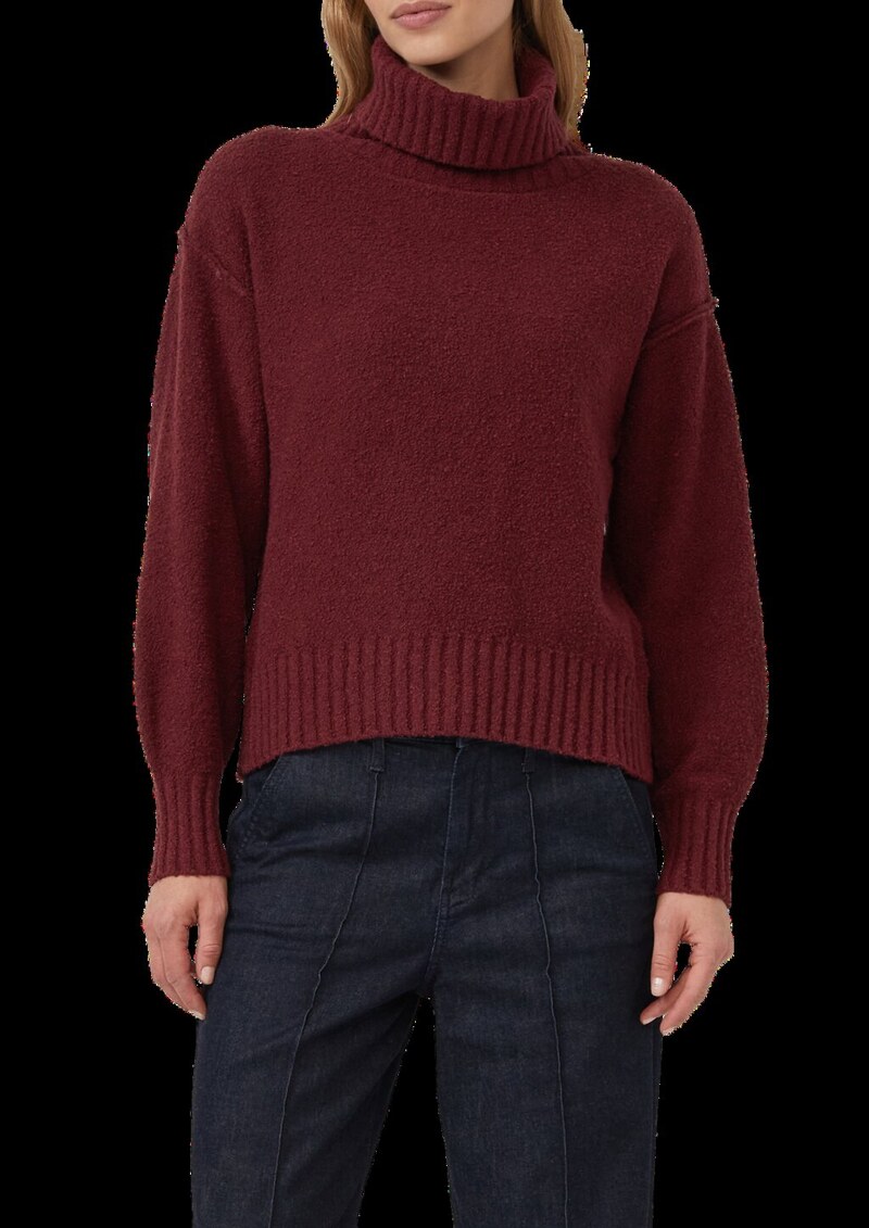 Kuscheliger Strickpullover mit breitem Rollkragen