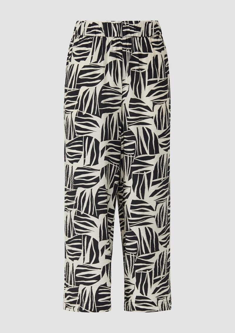 Culotte aus Viskosemix mit All-over-Print