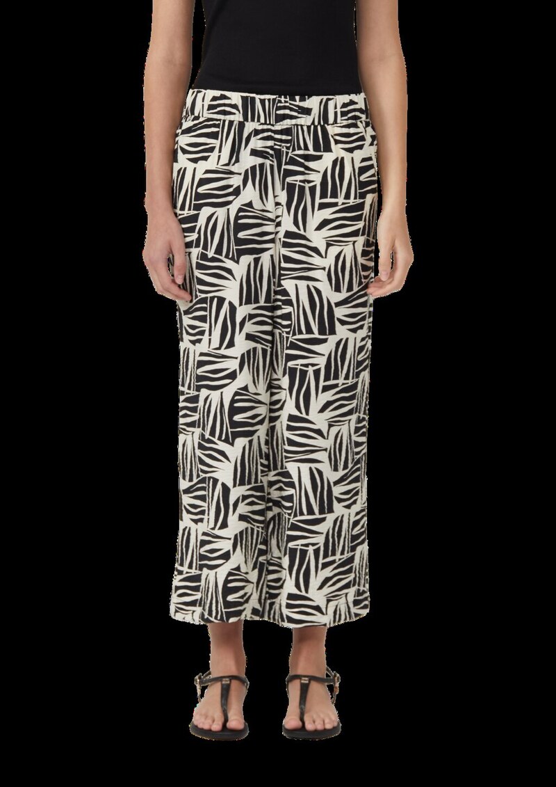 Culotte aus Viskosemix mit All-over-Print